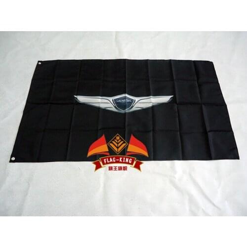 For genesis car racing 3*5 feet flag, genesis 90*150CM 100% polyester banner