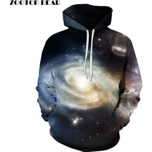 Galaxy Space Printed Hoodies Men Women Hot Sweatshirts 6xl Quality Tracksuits Hooded Male Outwear Pocket Pullover Brand Coats