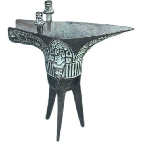 China bronze ornaments for small glass cup wine bottles statue of Prince