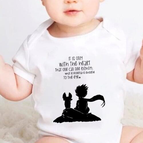 Cute Baby Girl Clothes Little Prince Harajuku Bodysuit High Quality Summer Baby Boys Romper Cozy Soft Short Sleeve Ropa De Bebe