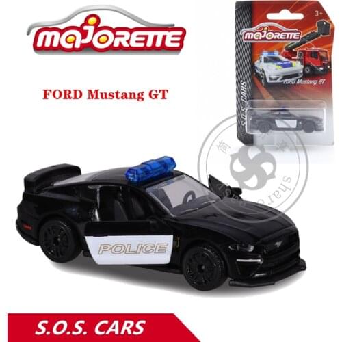 Majorette 1/64 S.O.S. Series FORD Mustang GT Car Hot Pop Kids Toys Motor Vehicle Diecast Metal Model