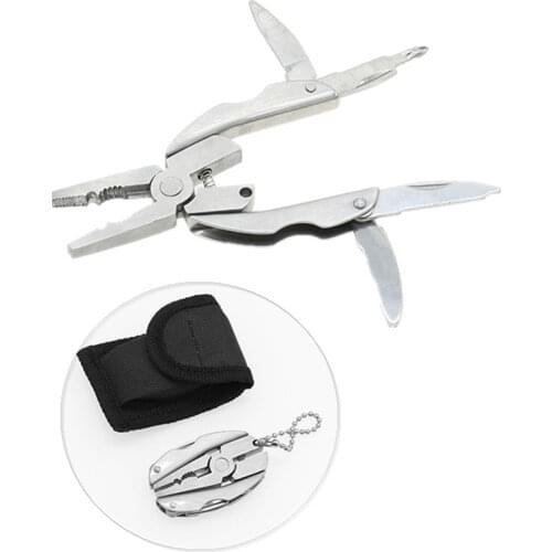 Mini multi tool pliers Keychain Screwdriver Portable Multifunction Folding Plier Camping Survival EDC Tools Travel Kits