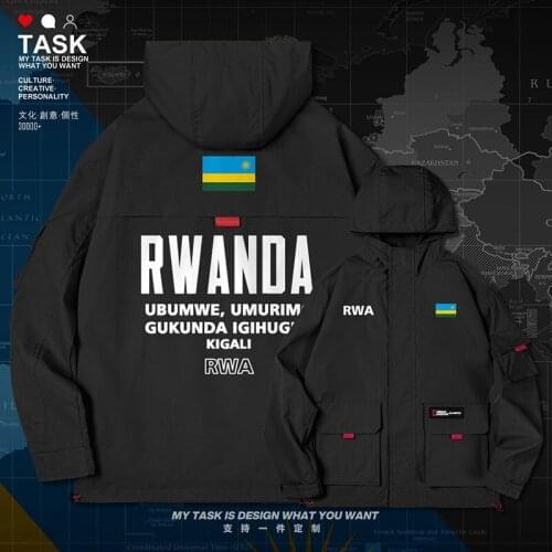 Rwanda Rwandan Rwandese RWA men jacket hooded nation flag mens chaquetas hombre new coat trench coat men top autumn clothes