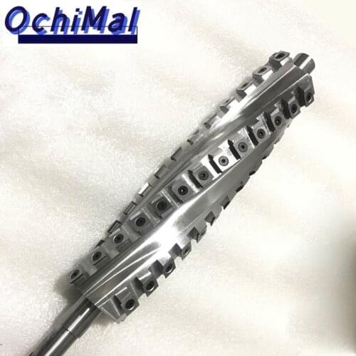 Customized Light Cutting Helical Spiral Cutter Head with Changeable Carbide Blade Jointer Planer Machine Parts