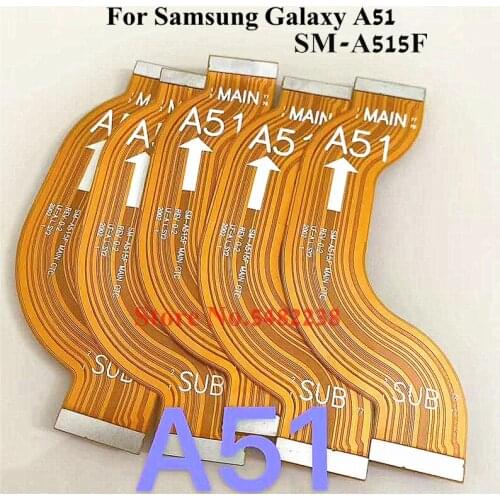 Original Motherboard Connection Flex Cable For Samsung Galaxy A51 A515F USB port mainboard Data delivery ribbon connector line