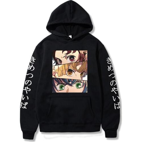 Demon Slayer Fall Pullover Sweatshirt Kamado Tanjirou Printed Hoodies Harajuku Kimetsu No Yaiba Sudaderas Mujer Women Hoodies