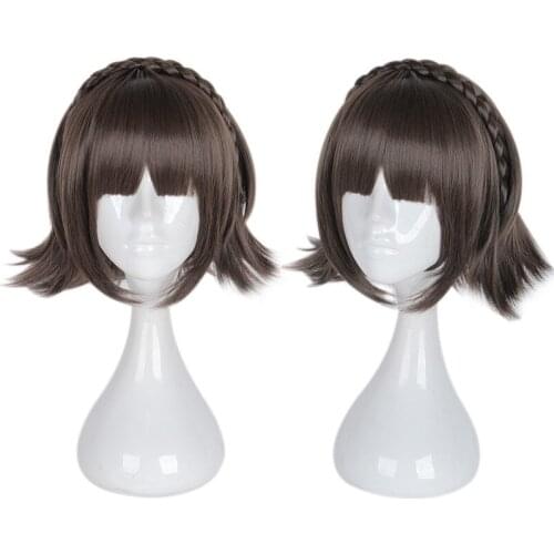 Anime Persona 5 Makoto Niijima Womens Short Wig Halloween Party Decor Cosplay Prop Synthetic Hair for Women Girl Gift 1 pcs