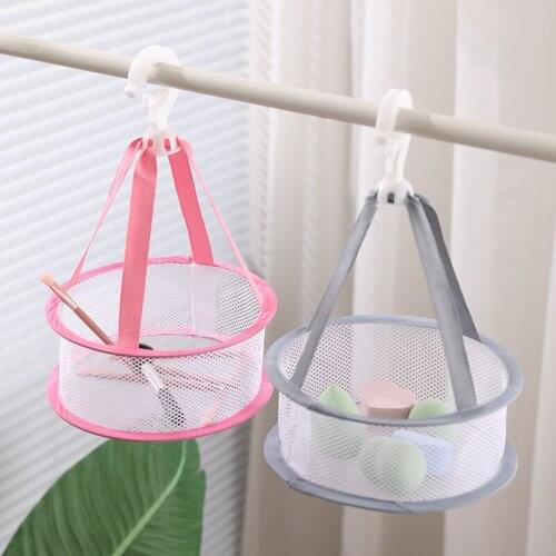 Hanging Mesh Drying Rack For Makeup Blender Sponge Brushes Puff Egg Drying Basket Cosmetic Tool Cleaning Holder Organizer