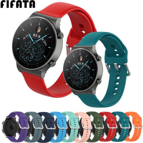 FIFATA 22mm Bracelet Straps For Huawei Watch GT 2 Pro Gt2 Pro Silicone Watch Band For Huawei Honor GT2e/Magic 2/GS Pro Strap