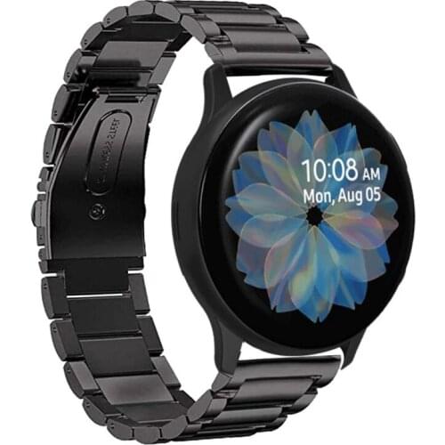 For Galaxy Watch Active2 40mm Bands Active 2 44mm Band 20mm Stainless Steel Strap for Samsung Galaxy Watch Active 2 watchband