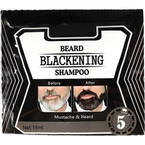 Beard Blackening Shampoo Dye Beard Mustache Coloring Conditioner for Gray Hair B88