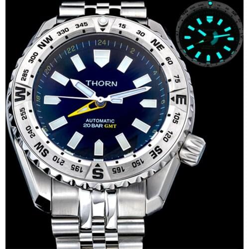 SHIRRYU Mens Stainless Steel Watch