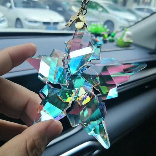 Modern Crystal Ornaments Pendant Sun Catcher Car For chandelier part FengShui Hanging Crystal Crafts Gifts,Star Car & Home decor