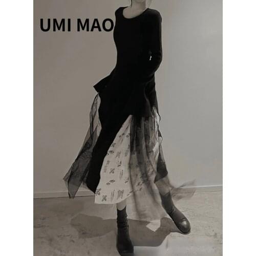 Модные трикотажные платья UMI MAO China At AliExpress