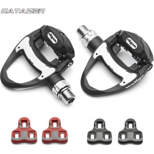 Bicycle Pedal R312 249g Ultra-Light Carbon Road Bicycle Clipless Pedals with 3 Bearing KEO Compatible Include Two Pairs Cleats