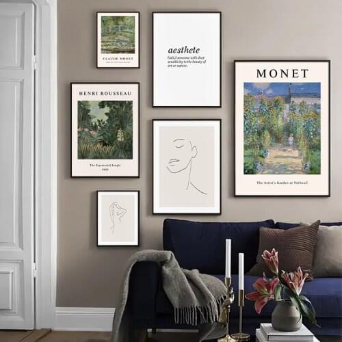 Henri Rousseau Artwork Vintage Poster Abstract Landscape Art Paiting Canvas Print Creative Wall Picture Modern Home Room Decor