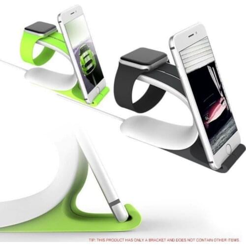 2 In 1 Charger Holder Charging Dock Base Mobile Phone Stand For Samrt Watch Charging Base Mobile Phone Holder For IPhone Huawei