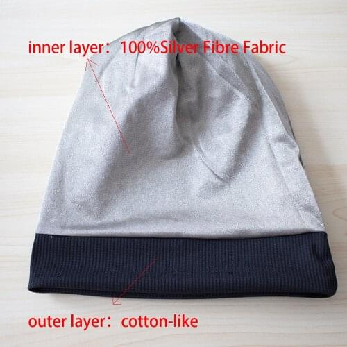 EMF Hood Hat, 5G Anti-Radiation, RF Shielding, WiFi Radiation Protection, Brain hood gray
