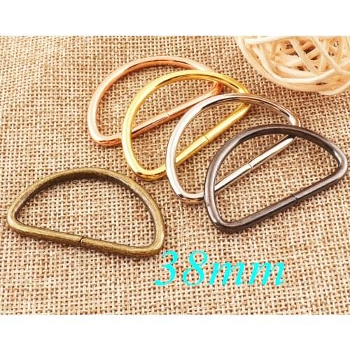 20 PCS Metal Craft D Ring Buckles Webbing Purse Leathe D Rings Gunmetal/Rose Gold/Gold/Silver/Antique Bronze D-rings