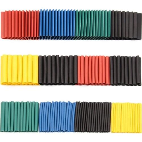 530pcs Polyolefin Heat Shrink Tubing Insulation Shrinkable Tube Assortment Electronic Ratio 2:1 Wrap Wire Cable Sleeve Kit