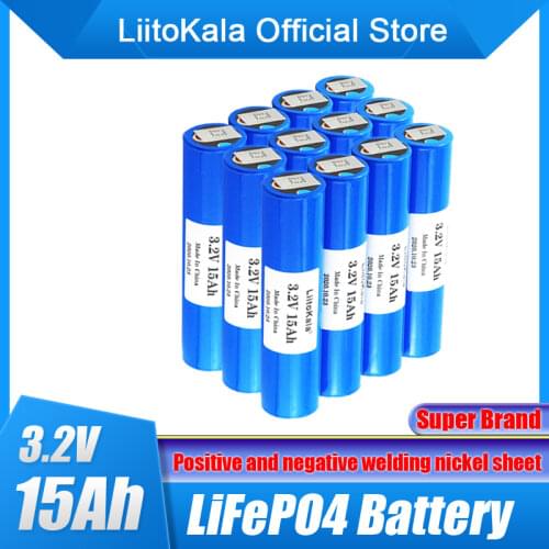 LiitoKala 33140 3.2v 15Ah lifepo4 12v 24V 36V 48V 20AH 30AH ebike electric bicycles RV Motorhome scooter