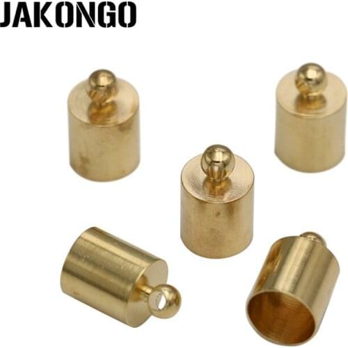 JAKONGO End Beads Caps Jewelry Findings for DIY Leather Bracelet Tassel Earrings 40pcs