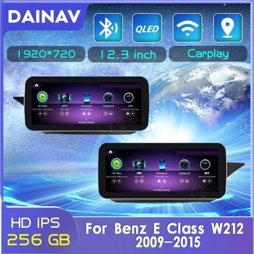 For Mercedes Benz E-Class W212 2009-2012 Android 11.0 8+256GB car radio GPS Navigation Multimedia Player Stereo CarPlay