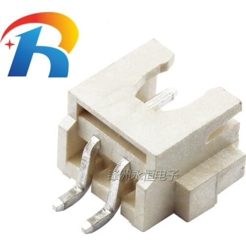 Free shipping 50PCS XH2.54 AWT Pitch 2.54-2PIN SMT Connector Horizontal Patch SMD SMT Needle Socket 2P Pin Header