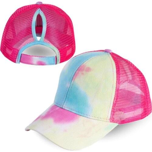 New fashion tie-dye baseball cap spring and summer Snapback hats men and women trend adjustable multicolor hip-hop hat