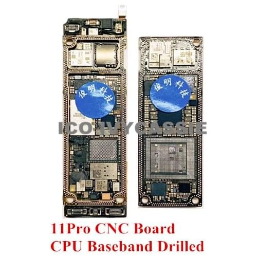 For iPhone 11 CNC Board Drilled With CPU Baseband iCloud Locked Motherboard Remove CPU Swap Mainboard Logic Board