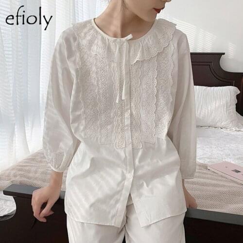 Efioly Women's Cotton Pajamas