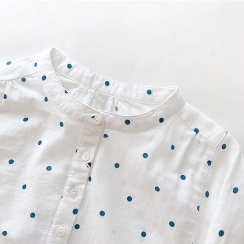 Cotton 100% White Women Shirts Summer 2021 New Half Sleeved Elegant Office Lady Loose Oversized Female Outwear Coats Tops