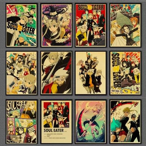 Canvas Painting Anime SOUL Eater Wall Art Poster and Print Home Decoration Pictures for Living Wall Decor Kids Room Decor