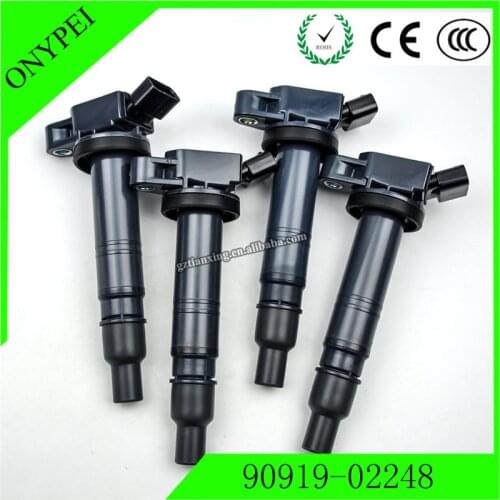 4PCS 90919-02248 Ignition Coil for 4Runner Tundra Tacoma FJ Cruiser IS F 90919 02248