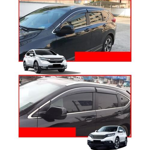 Lsrtw2017 ppma acrylic car rain shield rain guards for honda cr-v 2008 2009 2010 2011 2012 2013 2014 2015 2016 2017 2018 2019