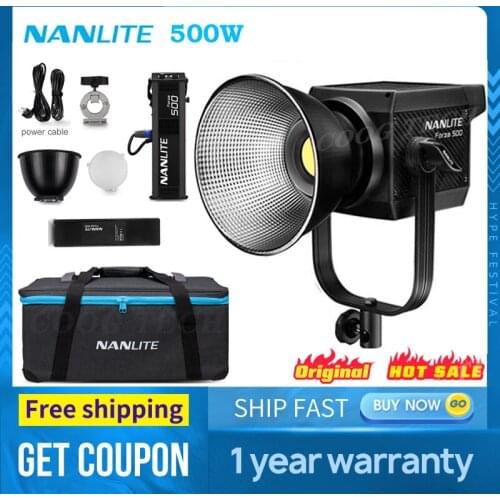 Nanlite 500 Photography lighting 500W LED Light 5600K Outdoor Monolight COB LED Light Bi Color Flash Strobe Light lamp