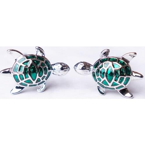 New Arrival Turtle Cufflinks Designer Tortoise Animal Cuff Jewelry For Men French Shirt Suits Business Gentlemen Christmas Gift