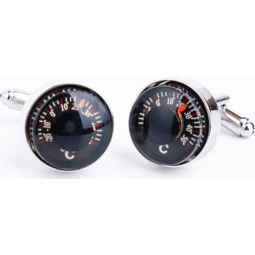 New Design Fashion Thermometer Cufflinks Mens French Shirt Suits Cuff Links Jewelry