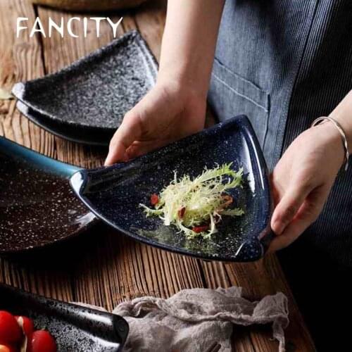 FANCITY Special plates, home ceramic dishes, restaurant salad plates, personalized plates, porcelain plates