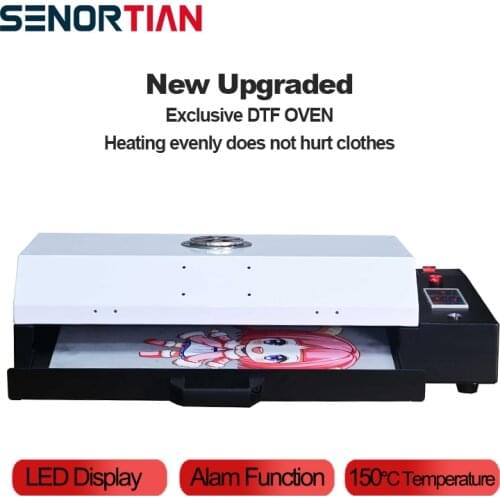 SENORTIAN DTF Film Oven For DTF Printer A3 Professional Hot Dryer New Upgrade Evenly heated With Scald-Proof Alarm Function