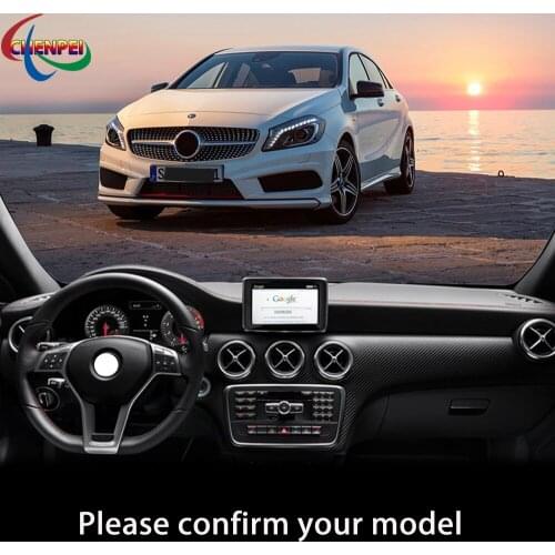 Anti-Slip Anti-UV Mat For Mercedes Benz A-Class W176 2013-2018 Dashboard Cover Pad Dashmat Protect Sunshield Pad Accessories