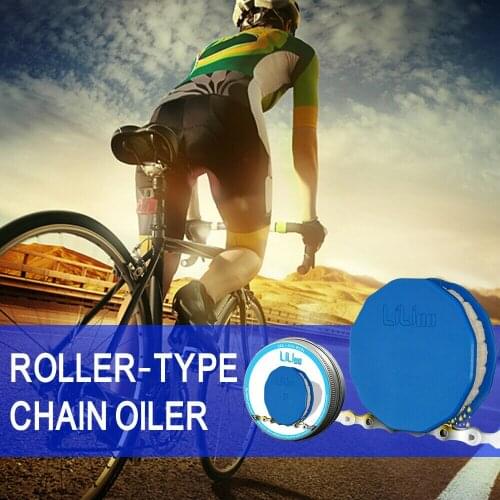 Bike Chain Oiler Lubricating Cycling Gear Roller Gadget Practical Tool Gear Oiler Roller Lubricator Bicycle Care