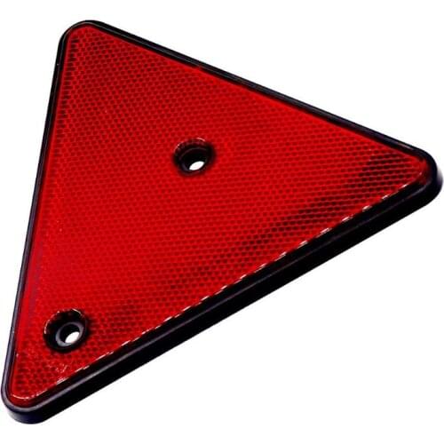 Triangular Red Reflector Screw Fit Rear Triangle for Trailers Caravans Truck Reflector Waterproof Sun Protection Cold Protection