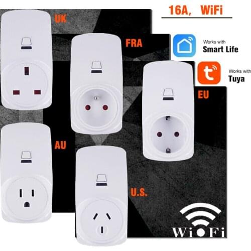 COLOROCK Smart WiFi Plug Support Tuya and Smart Life App Compatible16A 90-250V AC with Alexa and Google Assistant