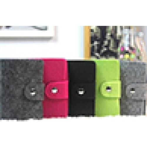 Vintage Women\s Men\s ID Credit Card Button Case Holder Wallet Organizer Gift