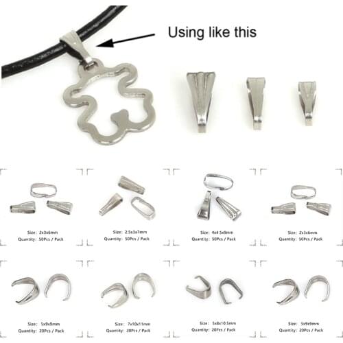 Pendant Clip Clasp Pinch Clip Bail Pendant Connectors Bail Beads Jewelry Findings Accessories Copper Material