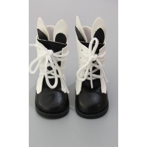 1 pair Cute PU rabbit shoes suit for 16 inch Sharon doll Boots Shoes Best gift accessories