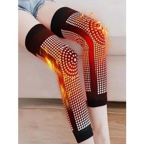 1 Pair Dot Matrix Self Heating Knee Pads Brace Sports Kneepad Tourmaline Knee Support For Arthritis Joint Pain Relief Recovery