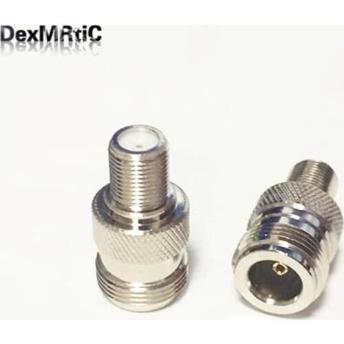 1pc N Female Jack switch F Female Jack RF Coax Adapter convertor Straight Nickelplated NEW wholesale