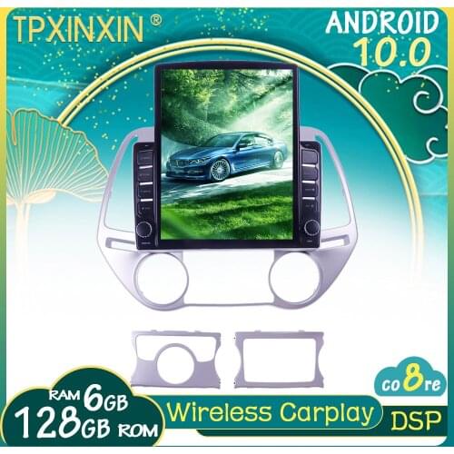 10.0 For Hyundai I20 2008-2014 Android Car Stereo Car Radio with Screen Tesla Radio Player Car GPS Navigation Head Unit